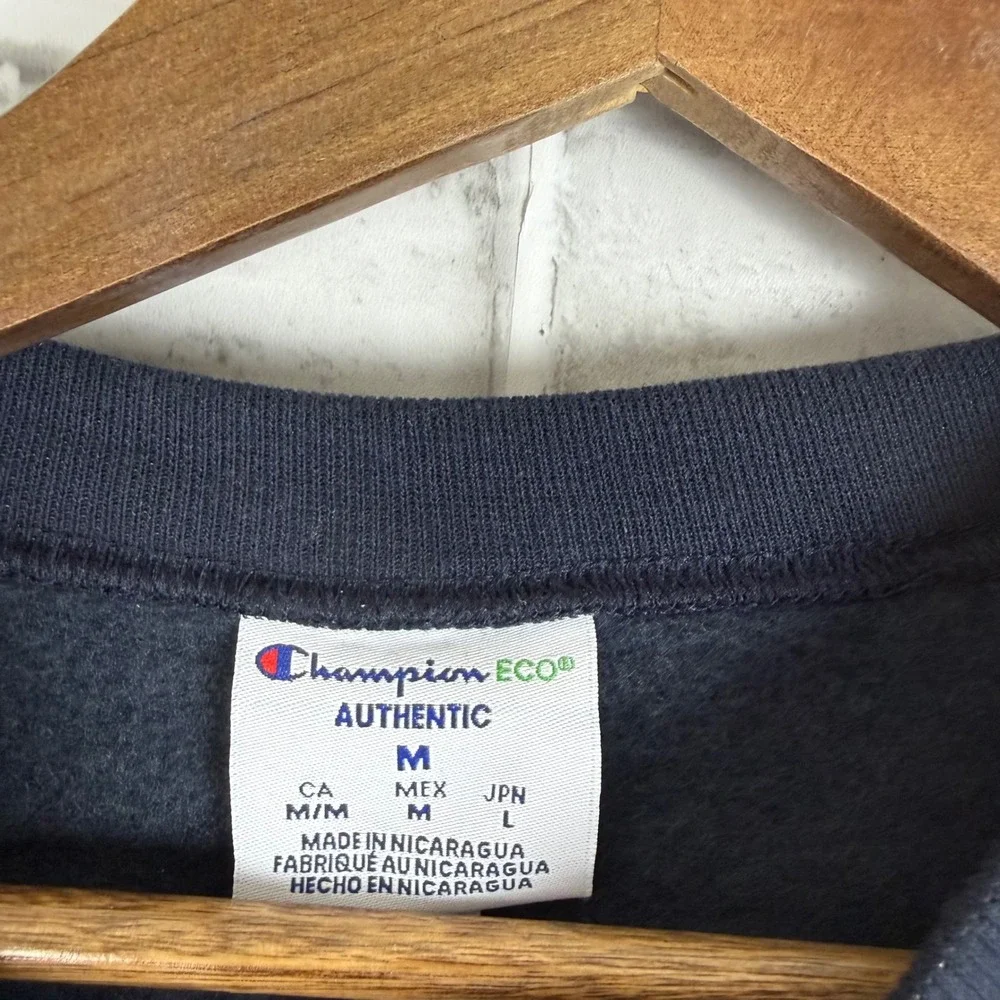 Champion Cornell University Sweatshirt Size Medium Black Eco Crewneck Pullover